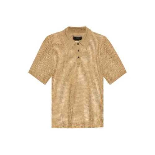 AMIRI SS25 Поло Мужское Бежевое