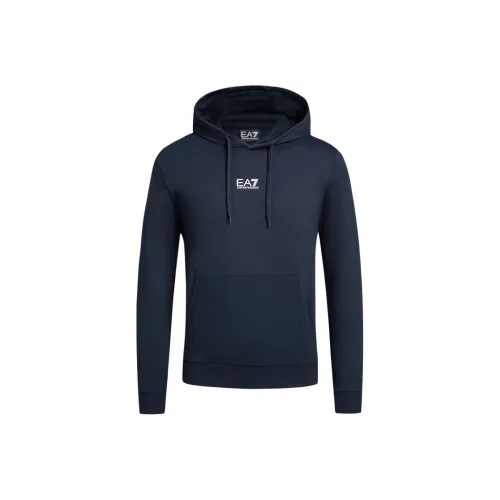 EMPORIO ARMANI EA7 FW24 Свитшот Мужской Темно-синий