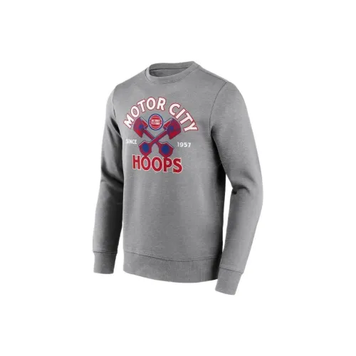 NBA Detroit Pistons Fanatics Толстовка Мужская Серого цвета