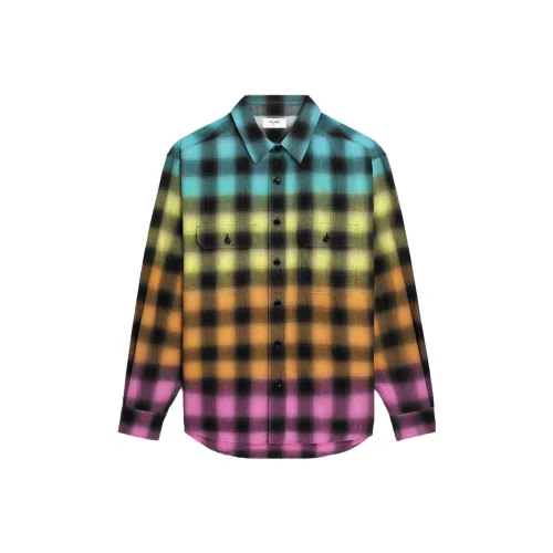 CELINE SS23 Рубашка Мужская Многоцветная