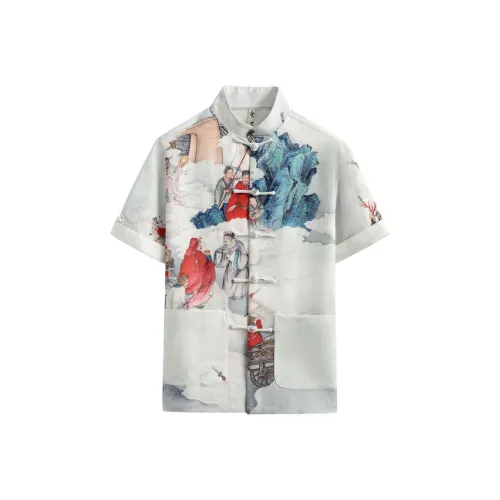 XUANSHENG Рубашка Мужская Nine Gods OF Богатство