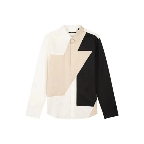 DAVID NAMAN Хаки Мужские Рубашки