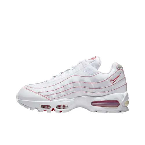 Nike Air Max 95 Устойчивый к истиранию Низкий Топ Повседневные Беговые кроссовки Мужские Белые