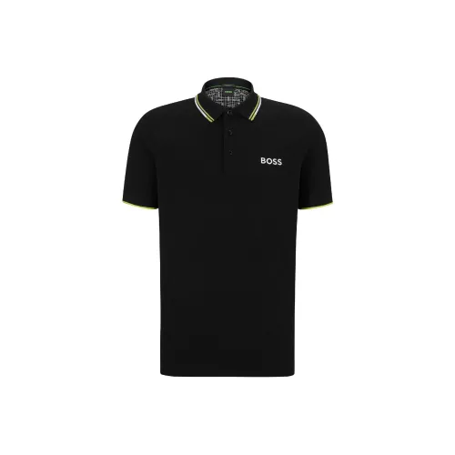 Hugo Boss SS23 Мужское Поло Черное