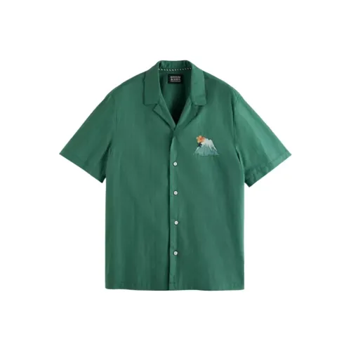 Scotch&Soda Зеленые Мужские Рубашки