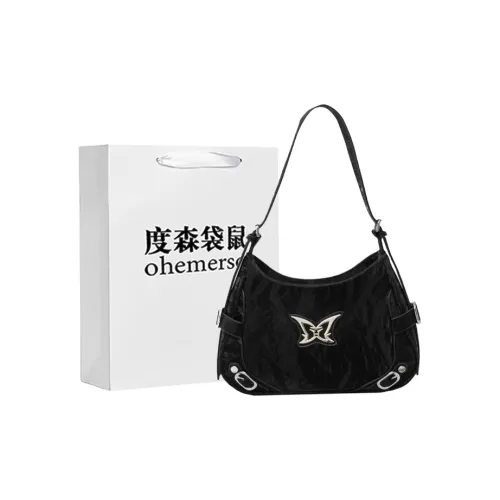 Dusen Kangaroo ПУ (полиуретан) Сумка Стандартная Женская Серебряный Черный Розовый Экрю