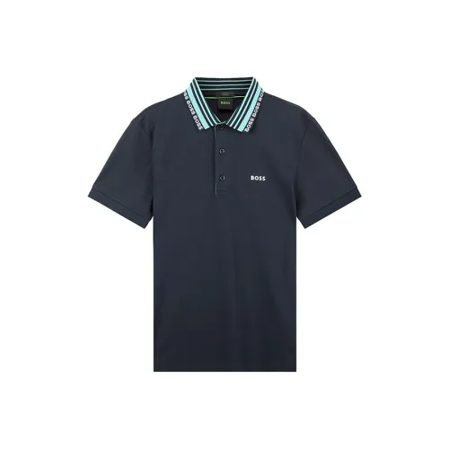 Hugo Boss Мужская поло синего цвета