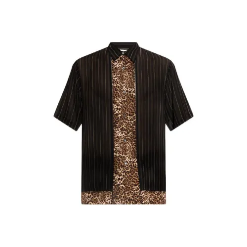 DRIES VAN NOTEN Коричневый Мужские Рубашки