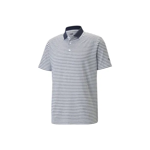 PUMA Serbia POLO DE GOLF MATTR Feeder Homme Поло Мужской Синий Серый