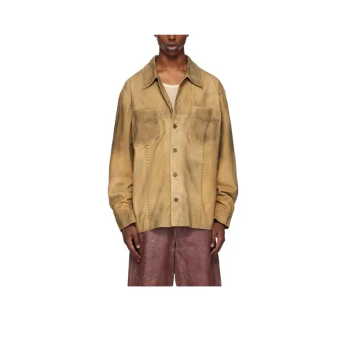 GUESS Бежевые Мужские Рубашки