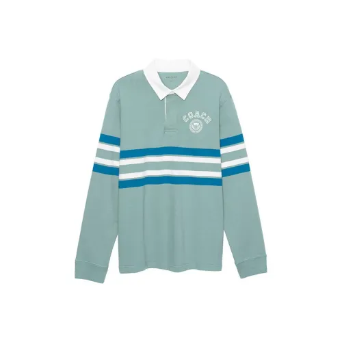 COACH SS23 Поло Мужское Синее