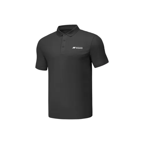 Skechers GODRI SS25 Поло Мужское Угольный Черный