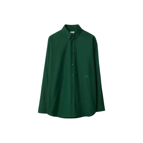Burberry Хлопок Oxford Рубашка Мужская Зеленая
