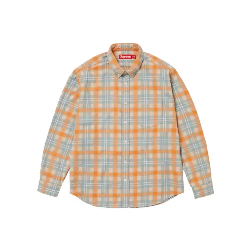 Supreme SS24 Week6 Клетчатая Фланельная Рубашка Унисекс