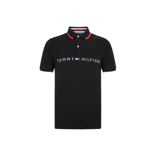 Tommy Hilfiger Черный 001 Мужская Поло