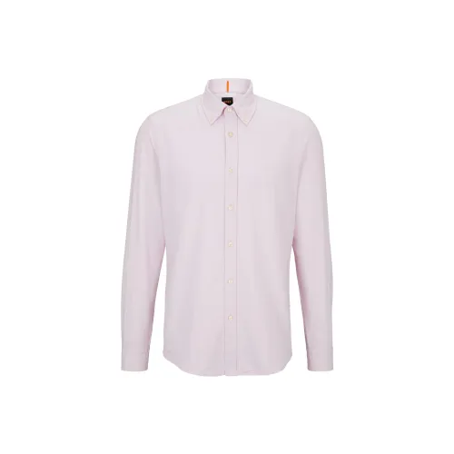 Hugo Boss Рубашка Мужская Светло-Розовая