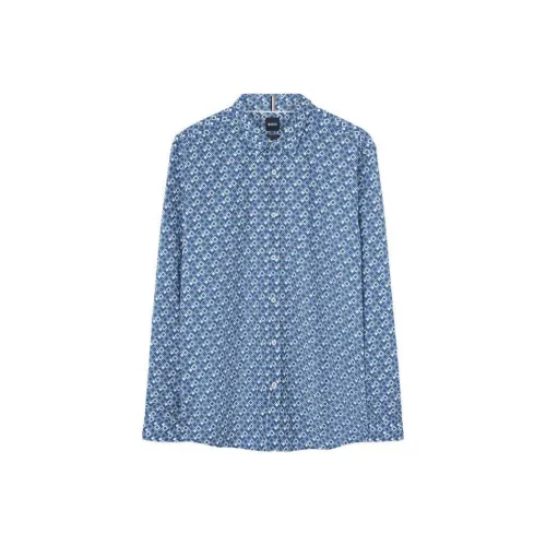 Hugo Boss Мужские Синие Рубашки