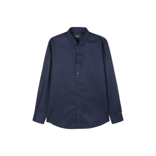 YOUNGOR Темно-синие мужские рубашки