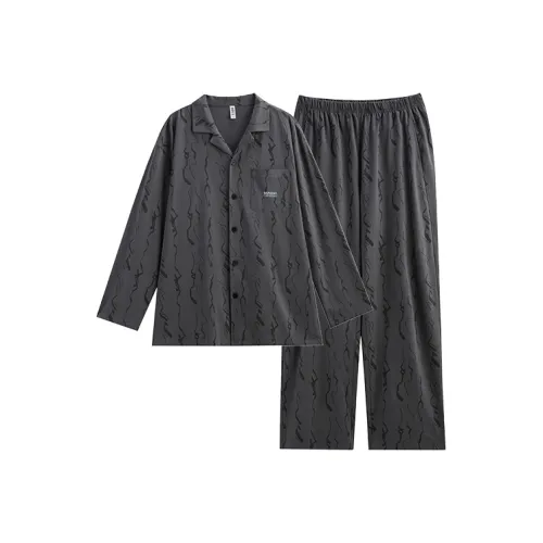 Peninsula City Пижамный комплект Мужской Темно-серый