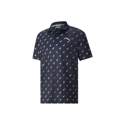 PUMA Темно-синий Мужская Поло