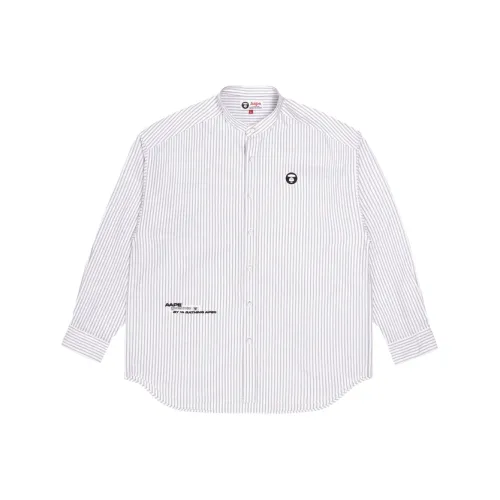 AAPE Королевский Синий NYA Мужские Рубашки