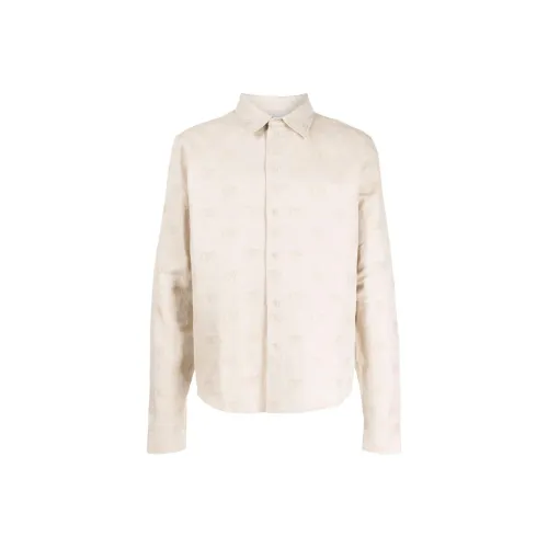 Off White Shirt Регулярный крой Мужской Светлый Бежевый