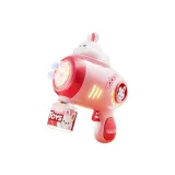 Розовый кролик пузырьковая машина [1 бутылка раствора для пузырьков]