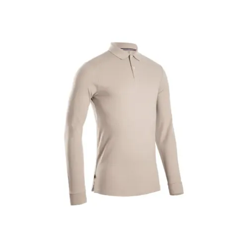 DECATHLON Поло Мужское Молочно-чайного цвета