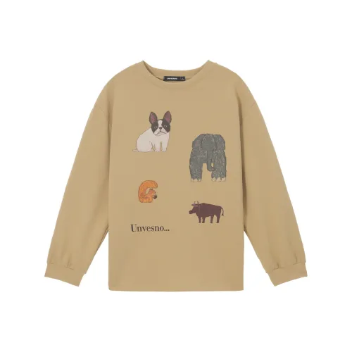 UNVESNO Цвет печенья, Мужской унисекс свитшоты