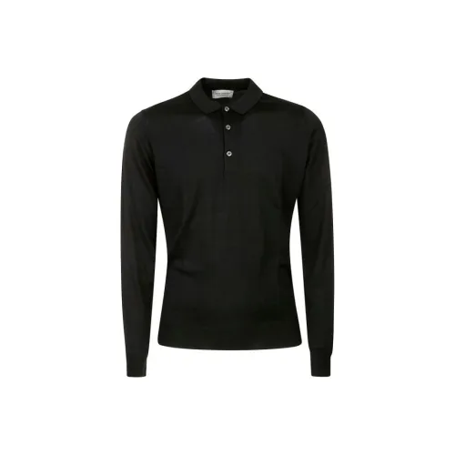 JOHN SMEDLEY Мужская черная поло