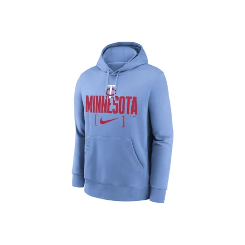 Nike Minnesota Twins Клуб Slack Толстовка Мужская Небесно-голубая