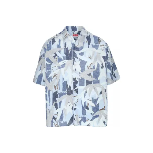 KENZO Темно-синие мужские рубашки