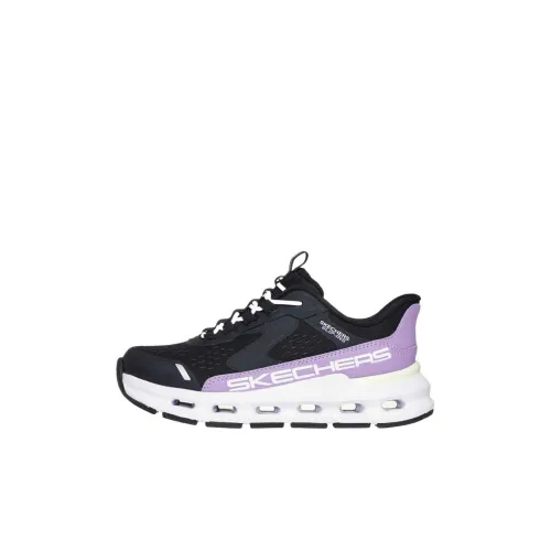Skechers Kids Slip-Resistant Shock Absorbers с устойчивостью к истиранию низкий топ беговые кроссовки черный детский