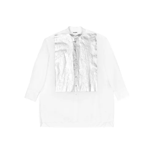 JIL SANDER Silver Seat Opening Limited Белая Унисекс Рубашка