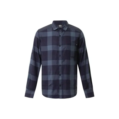 DECATHLON Рубашка Мужская Синяя Черная