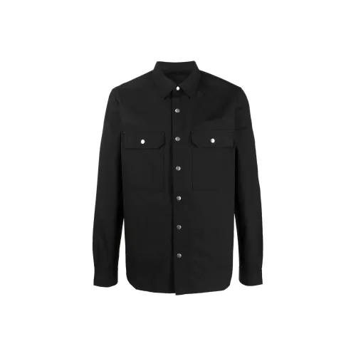 RICK OWENS совместная линия Мужские рубашки черного цвета