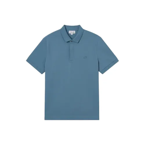 LACOSTE Collaboration SS25 Поло Мужское Синий Серый