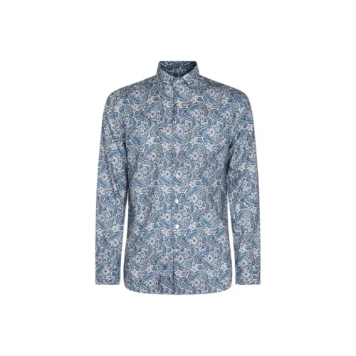 ETRO Мужские Синие Рубашки