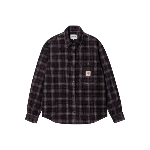 Carhartt WIP Темно-сливовый Мужская Рубашка