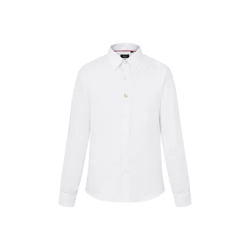 RARE Длинный рукав рубашка мужская белая