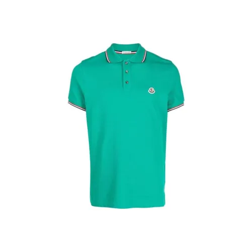 Moncler FW22 Поло Мужское Зеленое
