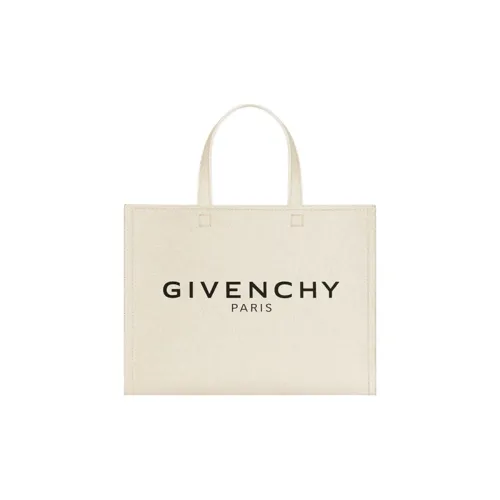GIVENCHY Хлопок Тоут Сумка Сумка для покупок Сумка Маленькая Женская Естественный Бежевый