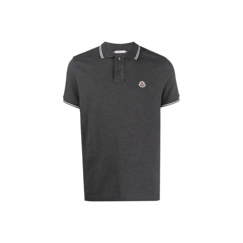 MONCLER Серый Мужской Поло