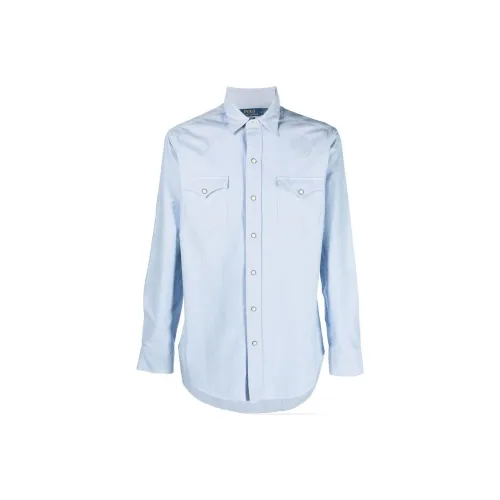 Polo Ralph Lauren Светло-Синие Мужские Рубашки