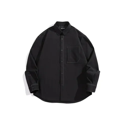 PEACEBIRD MEN Рубашка Мужская Черная
