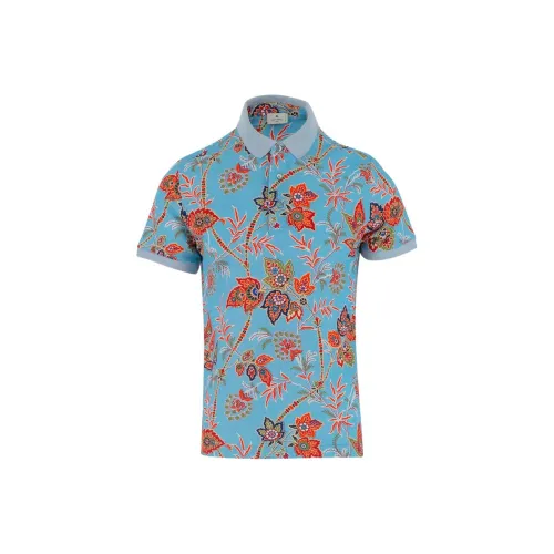 ETRO Небесно-голубая мужская поло