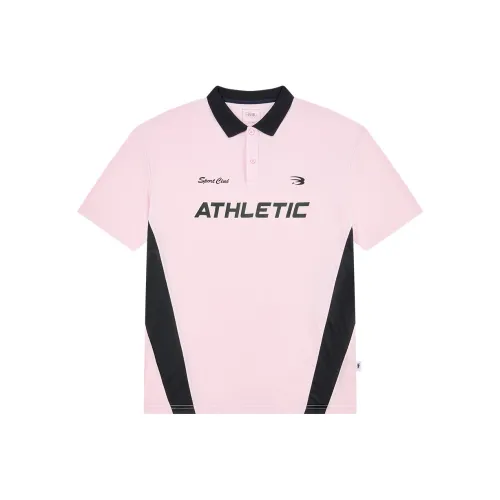 QIAODAN Поло Мужское Moonflower Розовый Черный