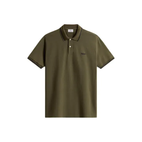 WOOLRICH SS25 Поло Мужское Зеленое