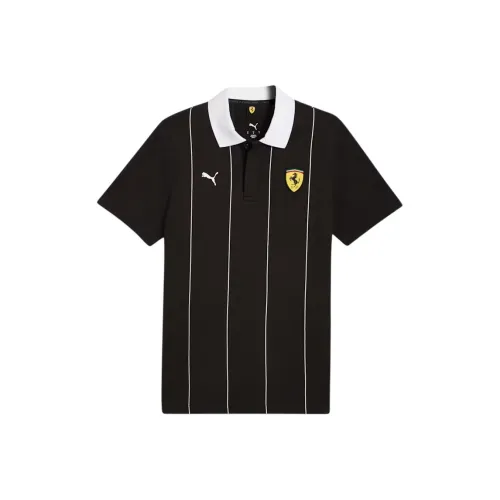 PUMA x Scuderia Ferrari Премиум Race Поло Мужское Черное