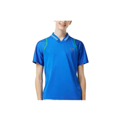 LACOSTE Мужская поло рубашка синего цвета